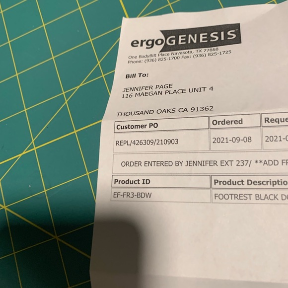 Body Bilt extra large Brand New Foot Stool, computer desk footstool - Picture 4 of 6